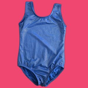 Blue Glitter Girls Leotard Age 8-9 years NWOT